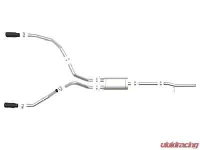 aFe Power Apollo GT Series 3" Stainless Catback Exhaust System w/ Black Tip GM Gas Trucks 09-19 V6-4.3/V8-4.8/5.3L Standard Cab - 49-44111-B