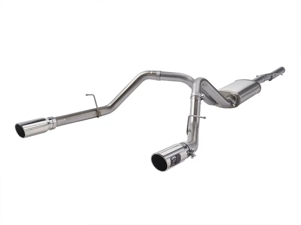 aFe Power Apollo GT Series 3" Stainless Catback Exhaust System w/ Polish Tip GM Gas Trucks 09-19 V6-4.3/V8-4.8/5.3L Standard Cab - 49-44111-P