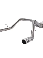 aFe Power Apollo GT Series 3" Stainless Catback Exhaust System w/ Polish Tip GM Gas Trucks 09-19 V6-4.3/V8-4.8/5.3L Standard Cab                                     - 49-44111-P - Image 4