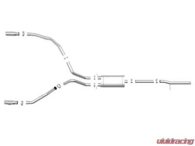 aFe Power Apollo GT Series 3" Stainless Catback Exhaust System w/ Polish Tip GM Gas Trucks 09-19 V6-4.3/V8-4.8/5.3L Standard Cab - 49-44111-P