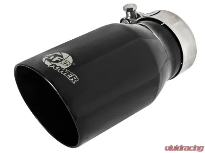 aFe Power Mach Force-Xp Universal Clamp-on Exhaust Tip Black 2-1/2 IN Inlet x 3-1/2 IN Outlet X 7 IN L - 49T25354-B07