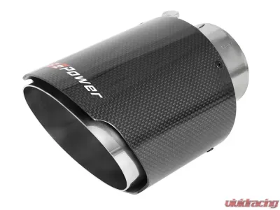 aFe Power Mach Force-Xp Universal Clamp-on Exhaust Tip Carbon Fiber 2-1/2 IN Inlet x 4-1/2 IN Outlet x 7 IN L - 49T25454-C07
