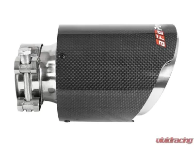 aFe Power Mach Force-Xp Universal Clamp-on Exhaust Tip Carbon Fiber 2-1/2 IN Inlet x 4-1/2 IN Outlet x 7 IN L - 49T25454-C07