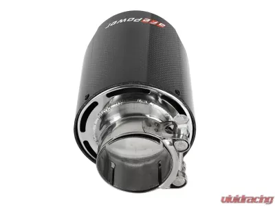 aFe Power Mach Force-Xp Universal Clamp-on Exhaust Tip Carbon Fiber 2-1/2 IN Inlet x 4-1/2 IN Outlet x 7 IN L - 49T25454-C07