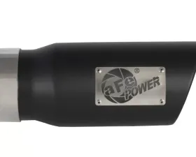aFe Power Mach Force-Xp Universal Clamp-on Exhaust Tip Black 4 IN Inlet x 5 IN Outlet x 12 IN L