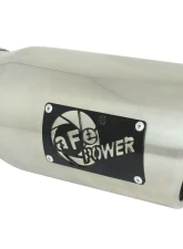 aFe Power Mach Force-Xp Universal Clamp-on Exhaust Tip Polished 4 IN Inlet x 5 IN Outlet x 12 IN L                                     - 49T40501-P12 - Image 5