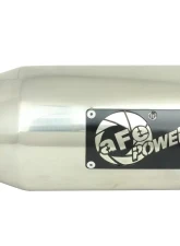 aFe Power Mach Force-Xp Universal Clamp-on Exhaust Tip Polished 4 IN Inlet x 5 IN Outlet x 12 IN L                                     - 49T40501-P12 - Image 2