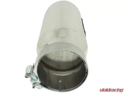aFe Power Mach Force-Xp Universal Clamp-on Exhaust Tip Polished 4 IN Inlet x 5 IN Outlet x 12 IN L - 49T40501-P12