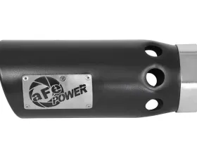 aFe Power Mach Force-Xp Universal Intercooled Clamp-on Exhaust Tip Black 4 IN Inlet x 5 IN Outlet x 12 IN L