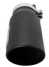 aFe Power Mach Force-Xp Universal Clamp-on Exhaust Tip Black 4 IN Inlet x 5 IN Outlet x 12 IN L                                     - 49T40506-B12 - Image 4