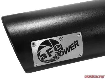 aFe Power Mach Force-Xp Universal Clamp-on Exhaust Tip Black 4 IN Inlet x 5 IN Outlet x 12 IN L - 49T40506-B12