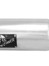 aFe Power Mach Force-Xp Universal Intercooled Clamp-on Exhaust Tip Polished 4 IN Inlet x 5 IN Outlet x 12 IN L                                     - 49T40506-P12 - Image 3