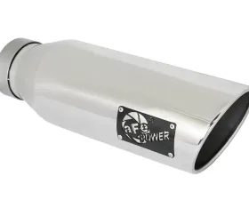 aFe Power Mach Force-Xp Universal Clamp-on Exhaust Tip Polished 4 IN Inlet x 6 IN Outlet x 18 IN L