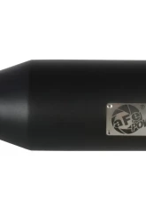 aFe Power Mach Force-Xp Universal Clamp-on Exhaust Tip Black 4 IN Inlet x 7 IN Outlet x 18 IN L                                     - 49T40701-B18 - Image 2