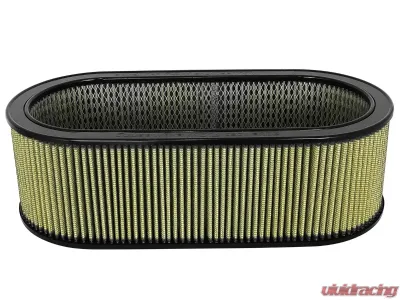 aFe Power Magnum FLOW Universal Oval Racing Filter w/ Pro GUARD7 Media 18-1/8 IN x 7-1/4 IN x 5 IN H w/ Expanded Metal Structure - 18-87002