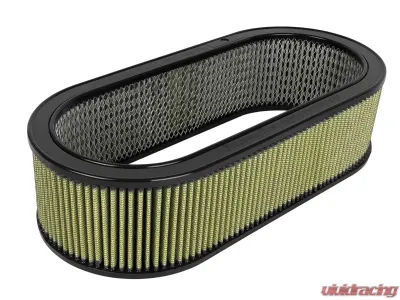 aFe Power Magnum FLOW Universal Oval Racing Filter w/ Pro GUARD7 Media 18-1/8 IN x 7-1/4 IN x 5 IN H w/ Expanded Metal Structure - 18-87002