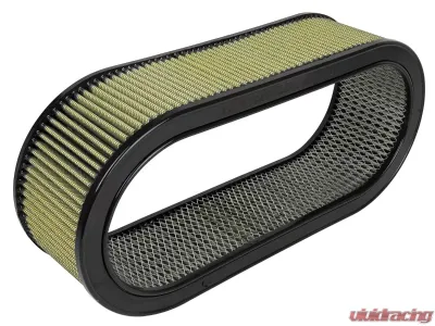 aFe Power Magnum FLOW Universal Oval Racing Filter w/ Pro GUARD7 Media 18-1/8 IN x 7-1/4 IN x 5 IN H w/ Expanded Metal Structure - 18-87002