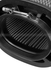 aFe Power Magnum FLOW Intake Replacement Air Filter w/ Pro DRY S Media (6.5 x 4.75)Flg, x (9x7)Base, x (9x7)Top (Inverted) x 9 H.                                     - 21-91109 - Image 3