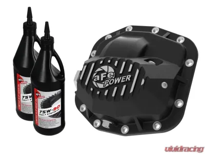 AFE Power Pro Series Front Differential Cover Black for Jeep Wrangler JL 18-23 V6 3.6L - 46-71011B