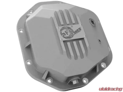 aFe Power Street Series Dana 44 Rear Differential Cover Raw w/ Machined Fins Jeep Wrangler TJ/JK 97-18 - 46-71110A