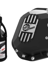 aFe Power Pro Series Dana 44 Rear Differential Cover Black w/ Machined Fins & Gear Oil Jeep Wrangler (TJ/JK) 97-18                                     - 46-71111B - Image 5