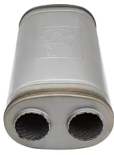 aFe Power Mach Force-Xp Stainless Muffler 2.5" Offset/Dual 18" L x 8" W x 5" H Oval Body                                     - 49M00033 - Image 3