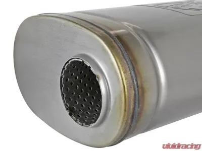 aFe Power Mach Force-Xp Stainless Muffler 2.5" Offset/Dual 18" L x 8" W x 5" H Oval Body - 49M00033