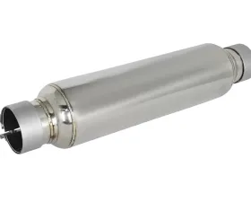 aFe Power Mach Force-Xp Stainless Resonator 2-1/2 IN Inlet/Outlet x 4 IN Dia. x 15 IN Body x 19 IN OAL