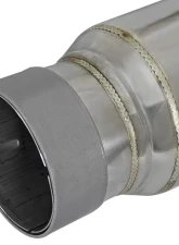 aFe Power Mach Force-Xp Stainless Steel Resonator 2.5" Inlet/Outlet 4" Dia x 12" Body                                     - 49M10003 - Image 4