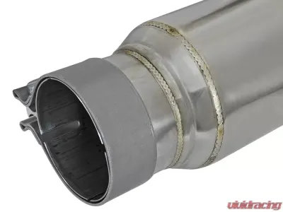 aFe Power Mach Force-Xp Stainless Steel Resonator 2.5" Inlet/Outlet 4" Dia x 12" Body - 49M10003