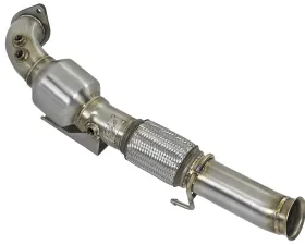 aFe Power Twisted Steel Downpipe, Street Series Ford Focus RS 16-19 L4-2.3L (t)