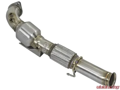 aFe Power Twisted Steel Downpipe, Street Series Ford Focus RS 16-19 L4-2.3L (t) - 48-33024-HC