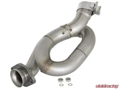 aFe Power Twisted Steel Loop Relocation Pipe 2" 409 Stainless Steel Jeep Wrangler (JK) 12-18 V6-3.6L - 48-48021