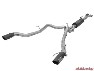 aFe Power Mach Force-Xp 3" to Dual 3 1/2" 304 Stainless Steel Catback Exhaust System w/ Black Tips Ford F-150 Limited | Raptor V6-3.5L (tt) EcoBoost 2017-2020 - 49-33094-B