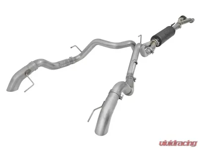 aFe Power Mach Force-Xp Hi Tuck 3" to Dual 4" 304 Stainless Steel Catback Exhaust System Ford F-150 Limited | Raptor V6-3.5L (tt) EcoBoost 2017-2020 - 49-33095