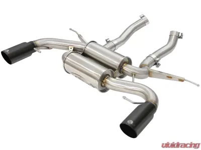 aFe Power Mach Force-Xp 2-1/2" 304 Stainless Steel Axle-Back Exhaust System BMW 335i (E90/E92) 07-13 L6-3.0L (tt) N54/(t) N55 - 49-36327-B