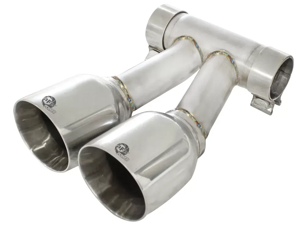 aFe Power Mach Force-Xp 4" 304 Stainless Steel Exhaust Tip Porsche Boxster S (987.1) 05-08 H6-3.4L (Pol) - 49-36410