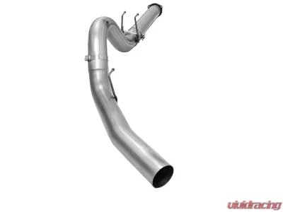 aFe Power Large Bore-HD 5" 409 Stainless Steel DPF-Back Exhaust System Ford Diesel Trucks 15-16 V8-6.7L (td) - 49-43064