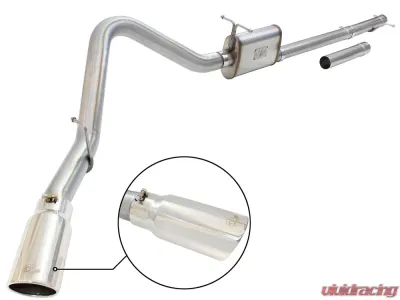 aFe Power Mach Force-Xp 3" to 3-1/2" 409 Stainless Steel Catback Exhaust System Ford Trucks 99-04 V8-5.4L /V10-6.8L - 49-43076-P