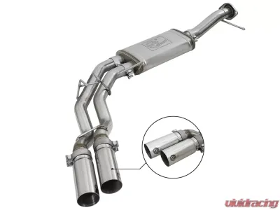 aFe Power Rebel Series 3" to 2-1/2" 409 Stainless Steel Catback Exhaust System Ford F-150 EcoBoost 11-14 V6-3.5L (tt) - 49-43078-P