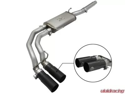 aFe Power Rebel Series 3" to 2-1/2" 409 Stainless Steel Catback Exhaust System Ford F-150 04-08 V8-4.6L/5.4L - 49-43079-B