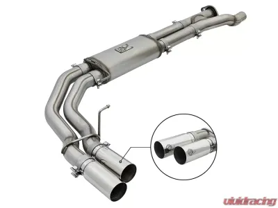 aFe Power Rebel Series 3"409 Stainless Steel Catback Exhaust System Ford Raptor 2017-2020 V6-3.5L (tt) - 49-43091-P