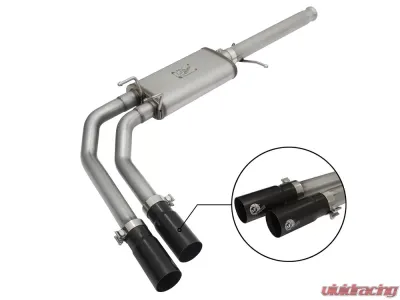 aFe Power Rebel Series 3" to 2-1/2" 409 Stainless Steel Catback Exhaust System GM Silverado/Sierra 1500 09-18 V6-4.3L/V8-5.3L - 49-44062-B