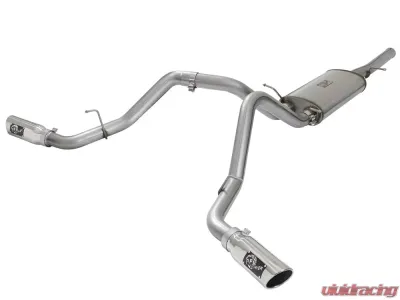 aFe Power Mach Force-Xp 3" Stainless Catback Exhaust System w/ Polished Tips Chevrolet Silverado | GMC Sierra 1500 2009-2018 - 49-44071-P