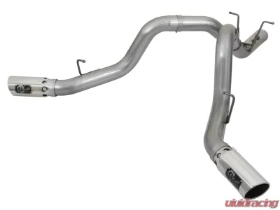 aFe Power Large Bore-HD 4" 409 Stainless Steel DPF-Back Exhaust System GM Diesel Trucks 2017 V8-6.6L (td) L5P - 49-44086-P