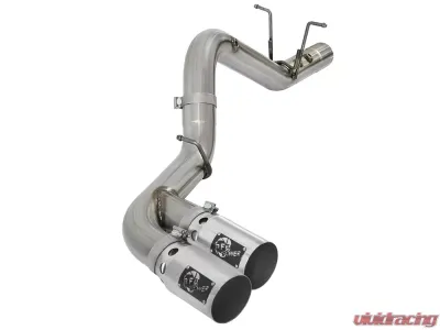 aFe Power Rebel XD Series 4" 409 Stainless Steel DPF-Back Exhaust System GM Diesel Trucks 2017 V8-6.6L (td) L5P - 49-44089-P