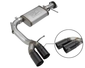 aFe Power Rebel Series 3 inch 409 Stainless Steel Catback Exhaust System w/ Black Tips GM Colorado | Canyon V6 3.6L 2017-2020