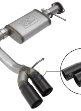 aFe Power Rebel Series 3 inch 409 Stainless Steel Catback Exhaust System w/ Black Tips GM Colorado | Canyon V6 3.6L 2017-2020                                     - 49-44096-B - Image 6