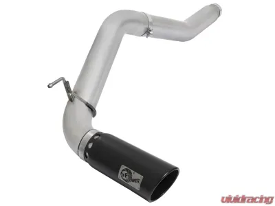 aFe Power Large BORE HD 5" DPF-Back Stainless Steel Exhaust System w/ Black Tip Nissan Titan XD 16-17 V8-5.0L (td) - 49-46112-B