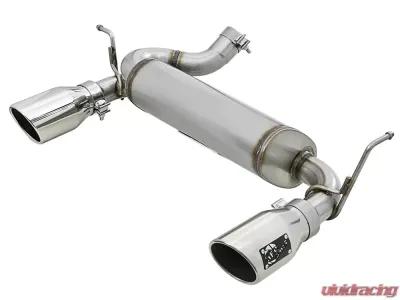 aFe Power Rebel Series 2-1/2" 409 Stainless Steel Axle-Back Exhaust System Jeep Wrangler (JK) 07-18 V6-3.6L/3.8L (2/4-Door) - 49-48061-P